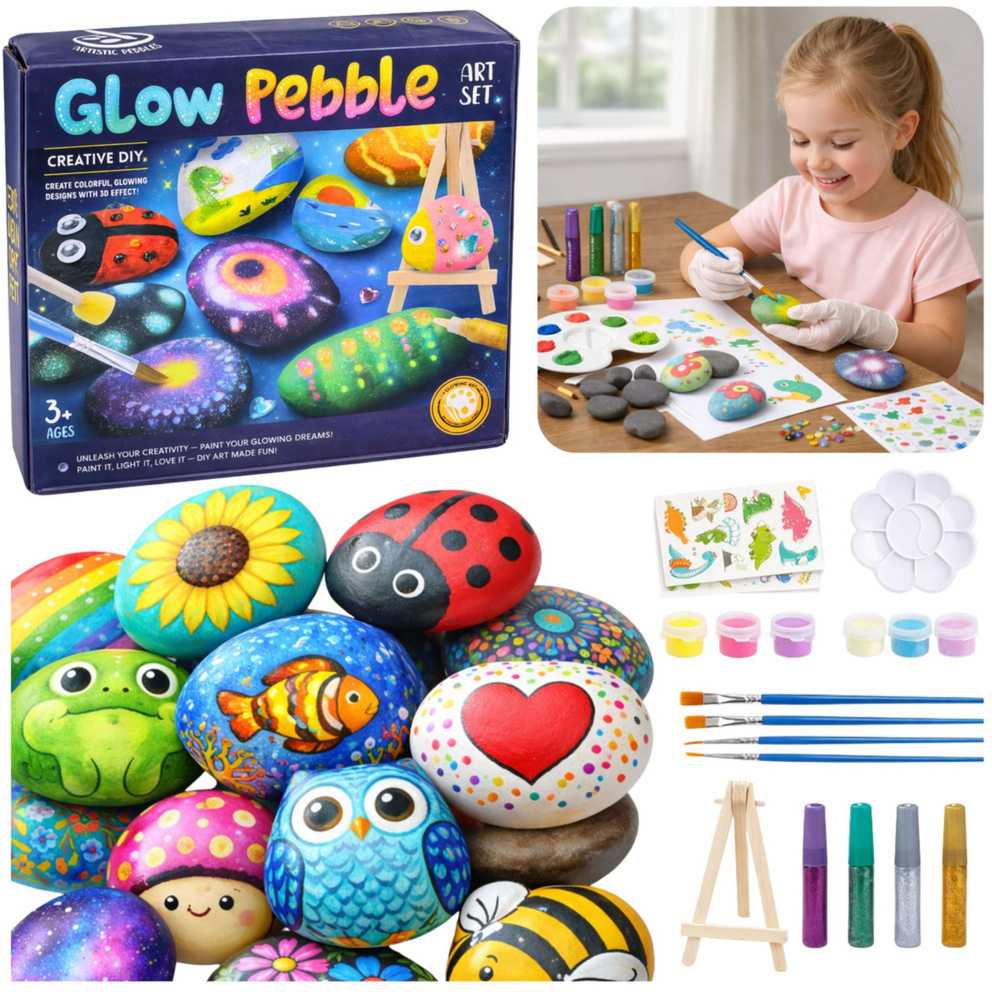 Lean Toys Akmenų dažymo rinkinys 10 vnt.