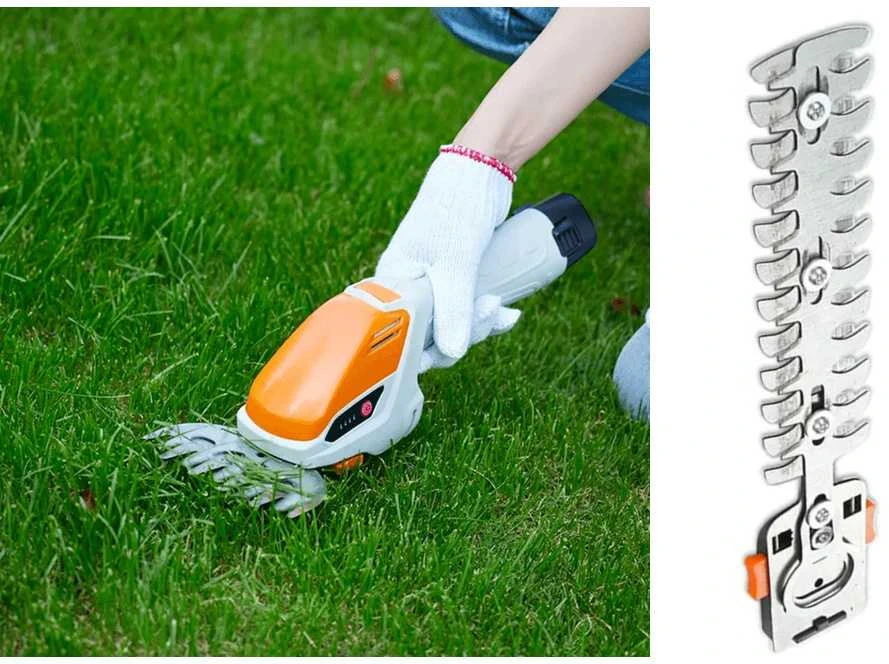 Akumuliatorinės žolės ir krūmų žirklės SL-0121, 12V, 2W1