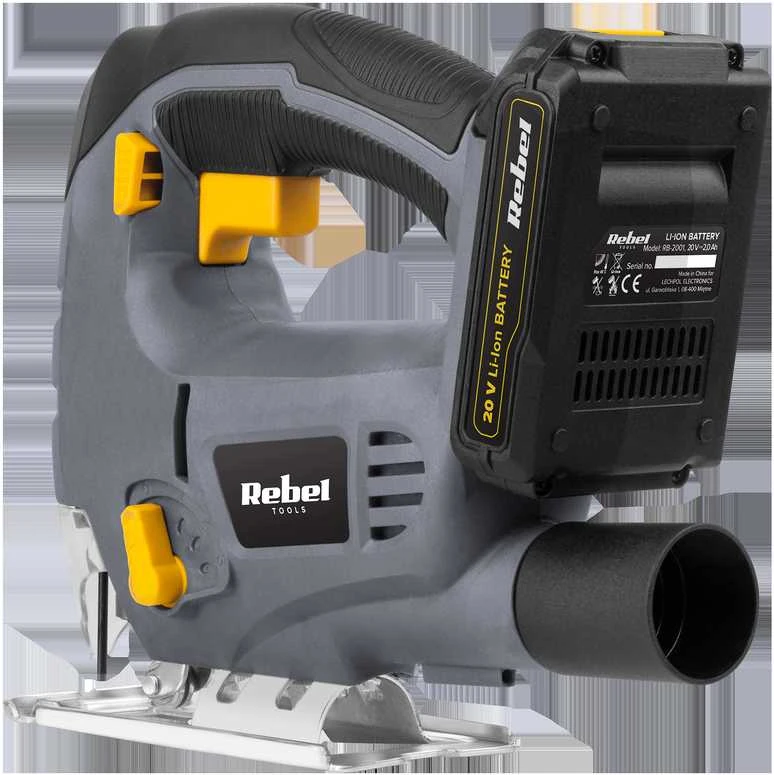 Rebel Tools akumuliatorinis siaurapjūklis RB-1031, 20V; 2 Ah