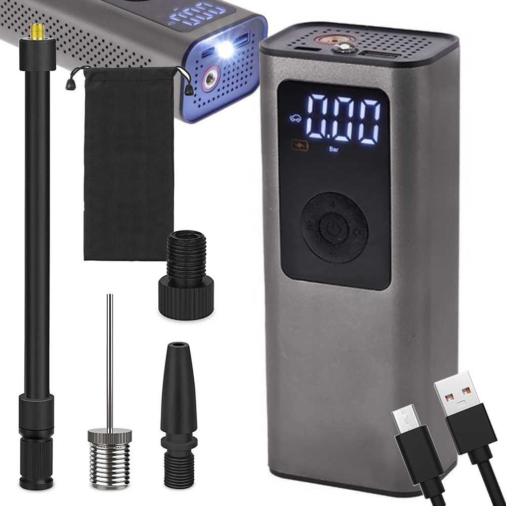 Akumuliatorinis elektrinis kompresorius 10 bar su LCD