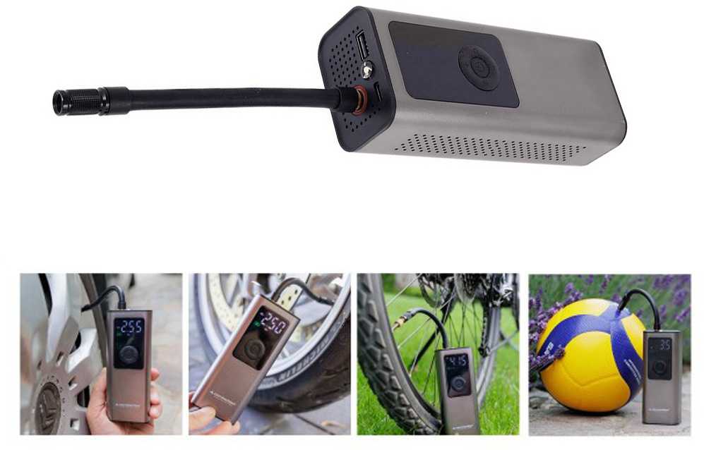 Akumuliatorinis elektrinis kompresorius 10 bar su LCD