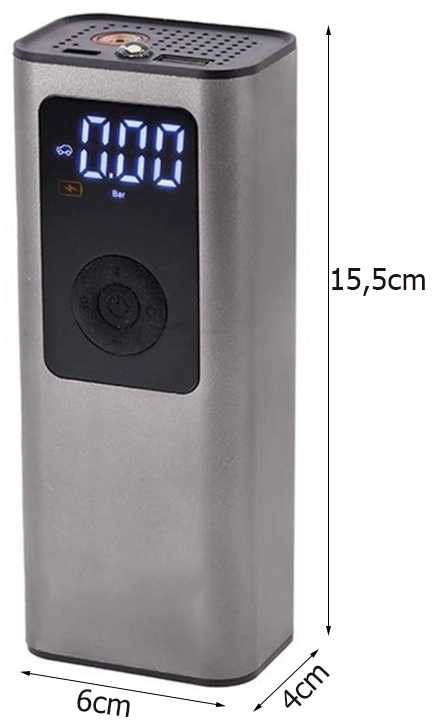 Akumuliatorinis elektrinis kompresorius 10 bar su LCD