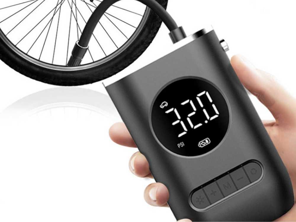 Akumuliatorinis kompresorius 10 bar LCD ekranas