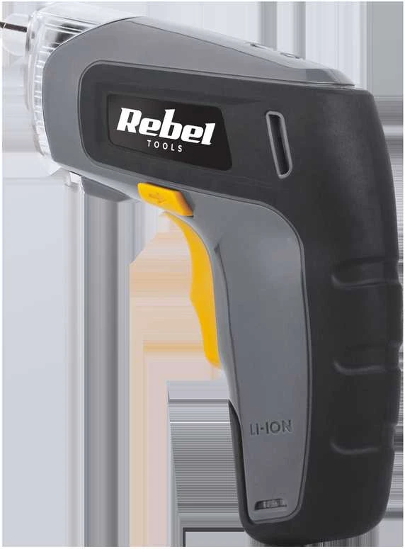 Belaidis atsuktuvas REBEL 3.6V 1300mA - rinkinys