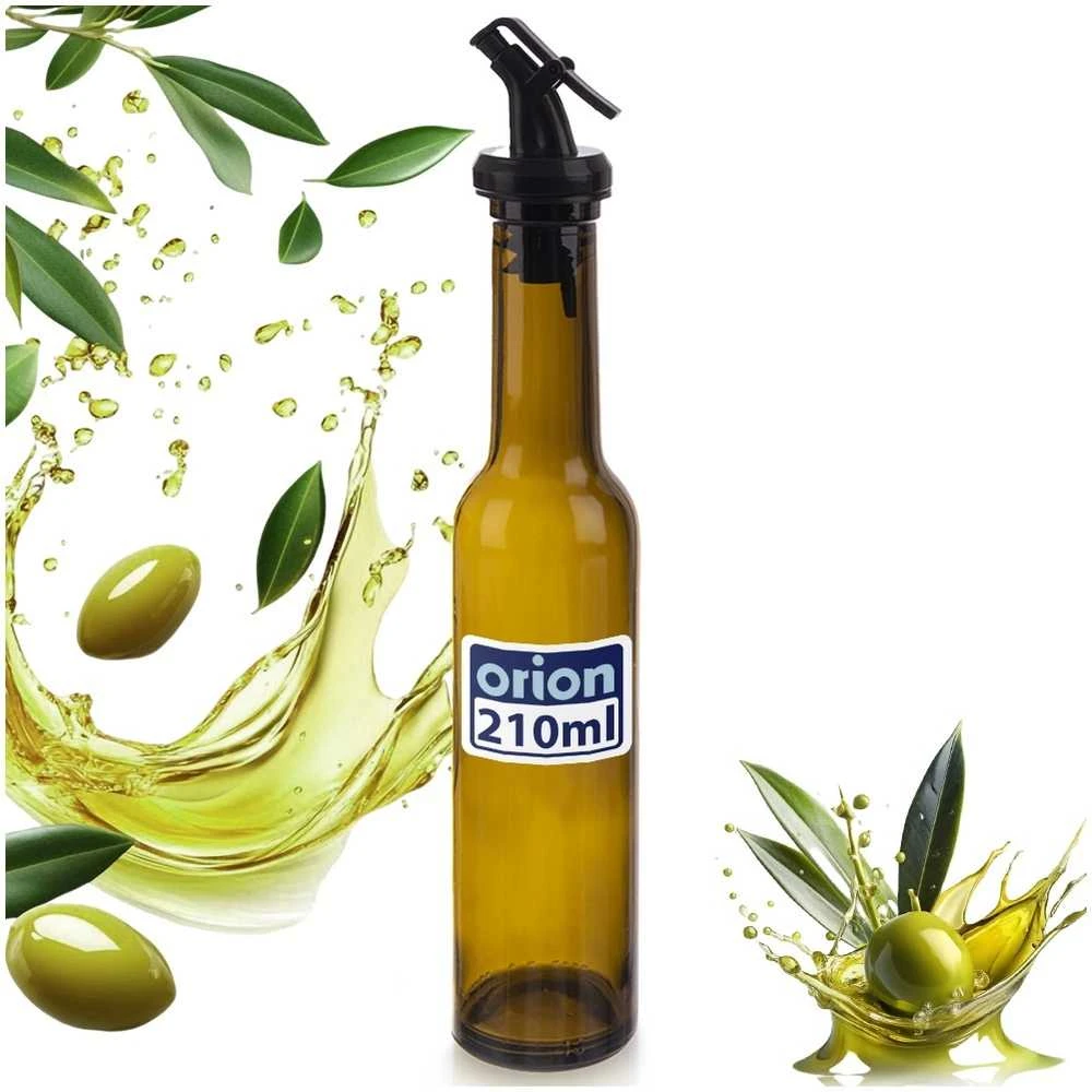 Lumarko Aliejaus ir acto stiklinis butelis su dozatoriumi 210 ml