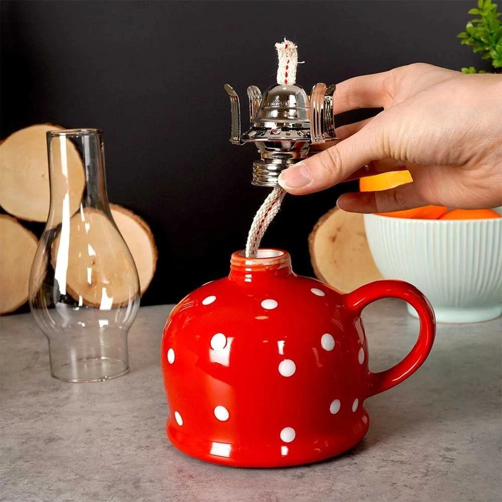 Orion TECKA Žibalinė lempa keraminė 530 ml 28,5 cm