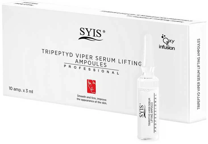 Activeshop Raukšles mažinantis serumas - ampulės SYIS TRIPEPTYD VIPER SERUM LIFTING AMPOULES PROFESSIONAL, 10X3 ml