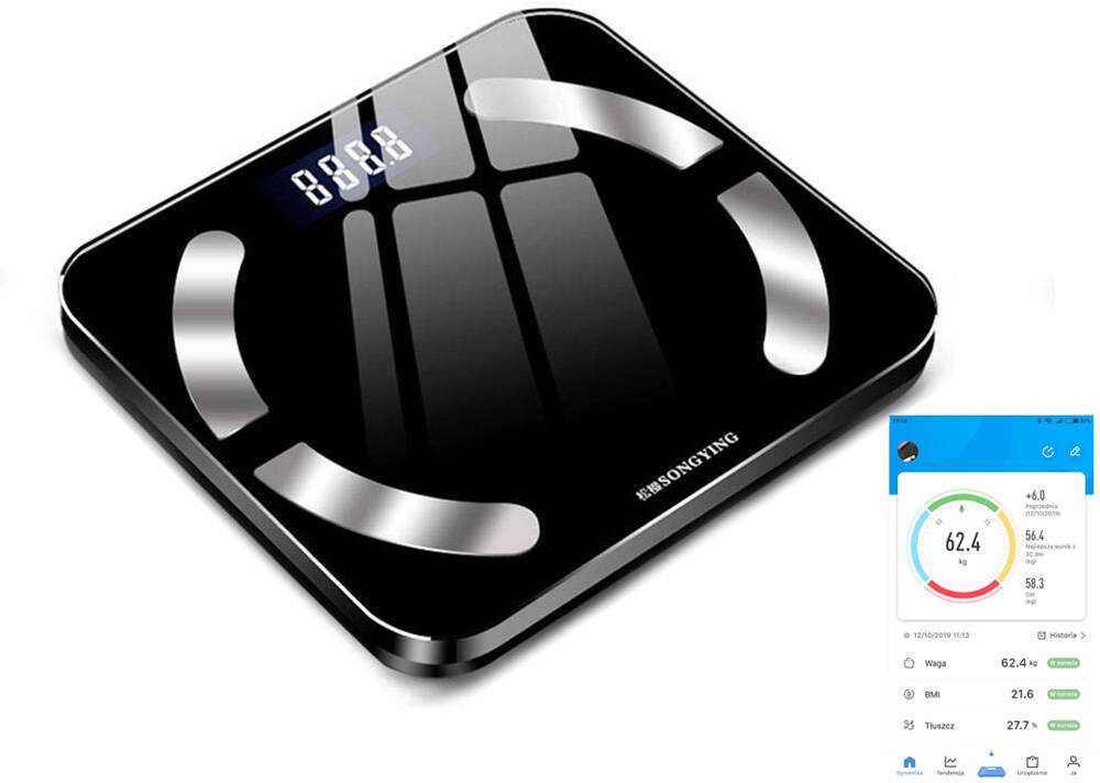 Virtuvinės svarstyklės Verk Analitinės vonios svarstyklės 180 kg, Bluetooth
