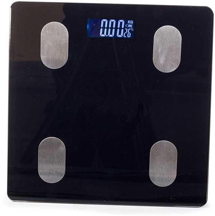 Analitinės vonios svarstyklės su Bluetooth, 180 kg, 26x26 cm, juoda