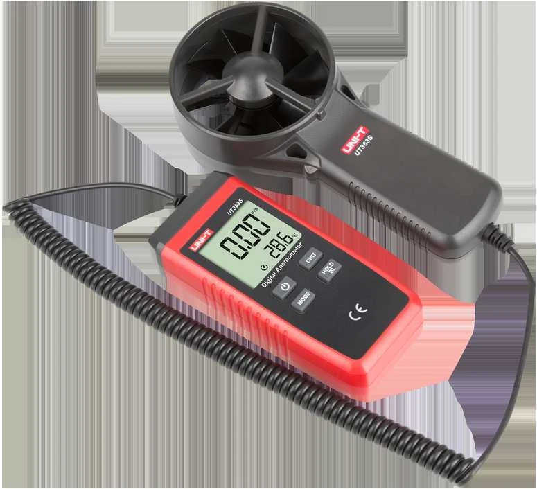Anemometras su temperatūros indikacija UT363S 0.4~30m/s -10~50℃ UNI-T