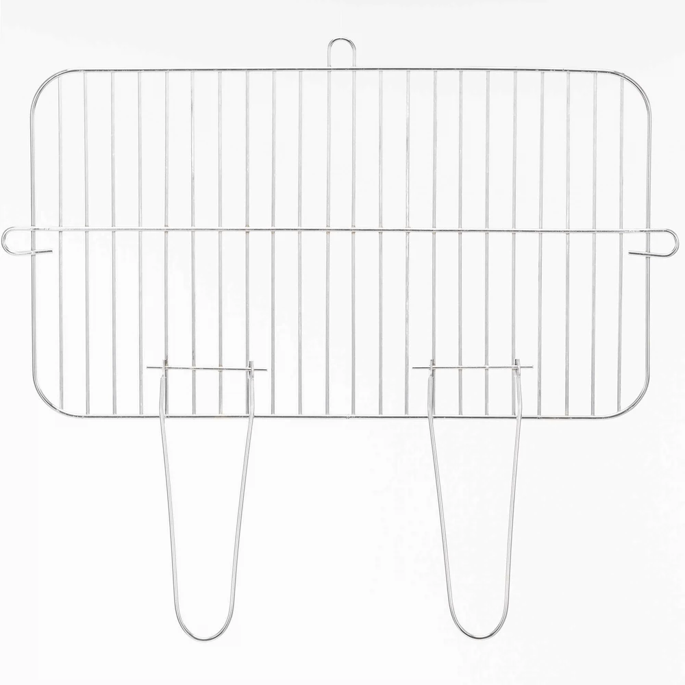 Springos Anglies grilis su 5 lygių reguliuojamomis grotelėmis ir ratukais, juodas, raudonas ir rudas, 85 × 41 × 78 cm