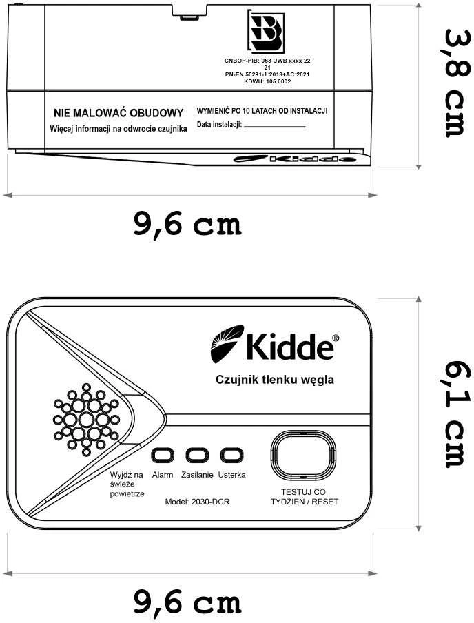 KIDDE 2030-DCR carbon monoxide detector
