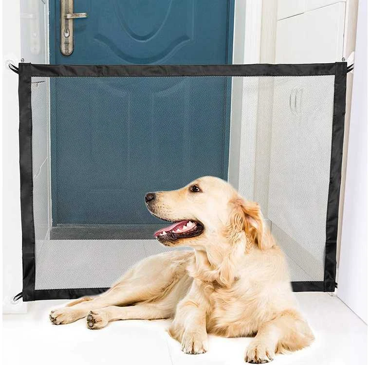 Security gate partition dog cat door