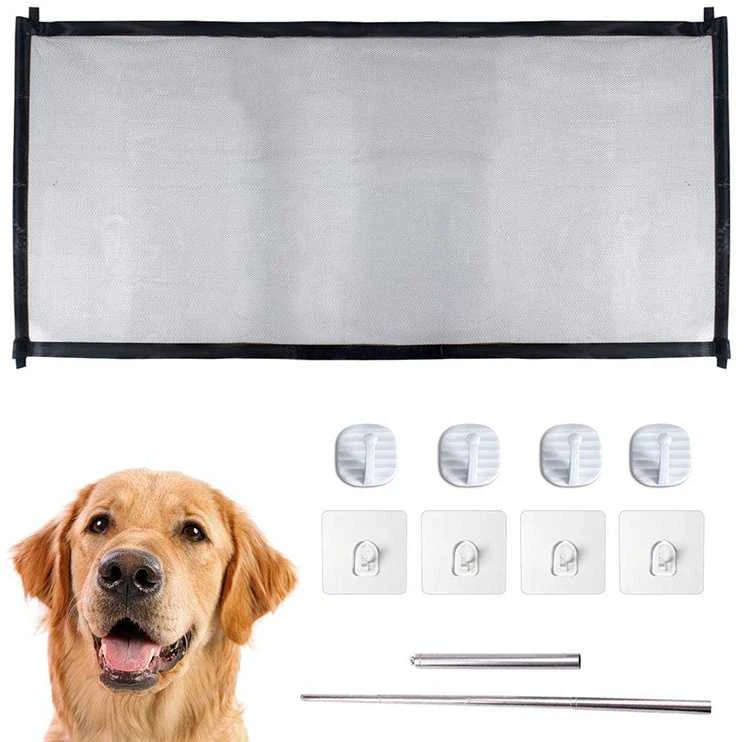 Security gate partition dog cat door