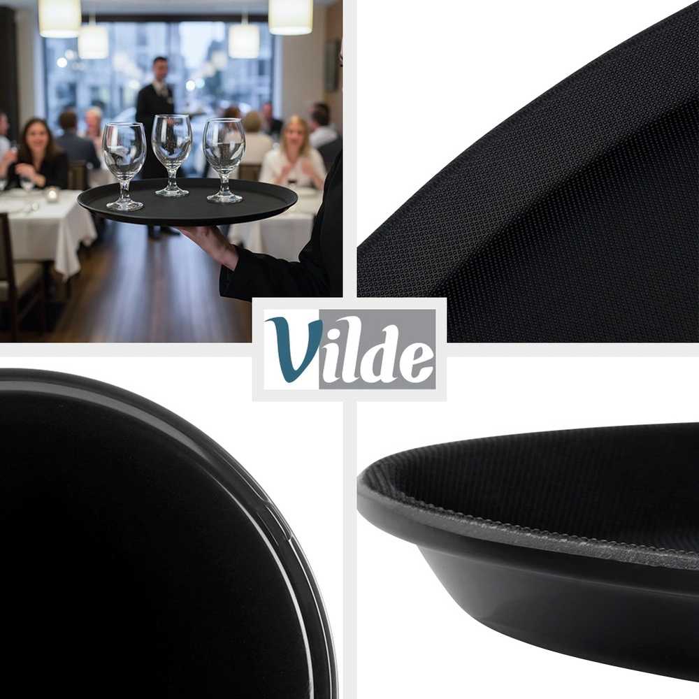 Vilde Aptarnavimo padėklas 40 cm juodas