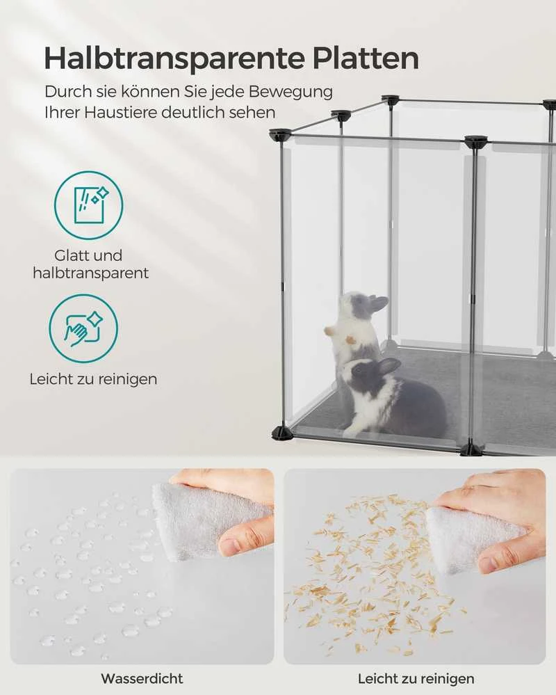 Songmics Lauko korpusas su pilkos spalvos plastikinėmis pagrindo plokštelėmis