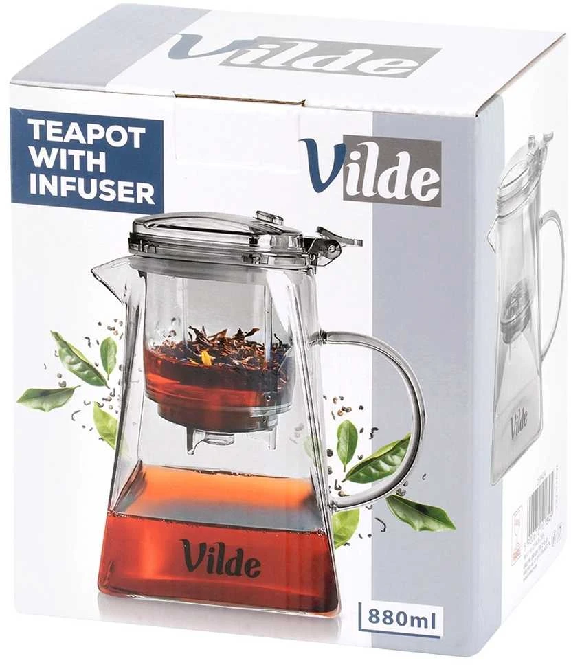 Arbatinukas su integruotu filtru Vilde 880 ml