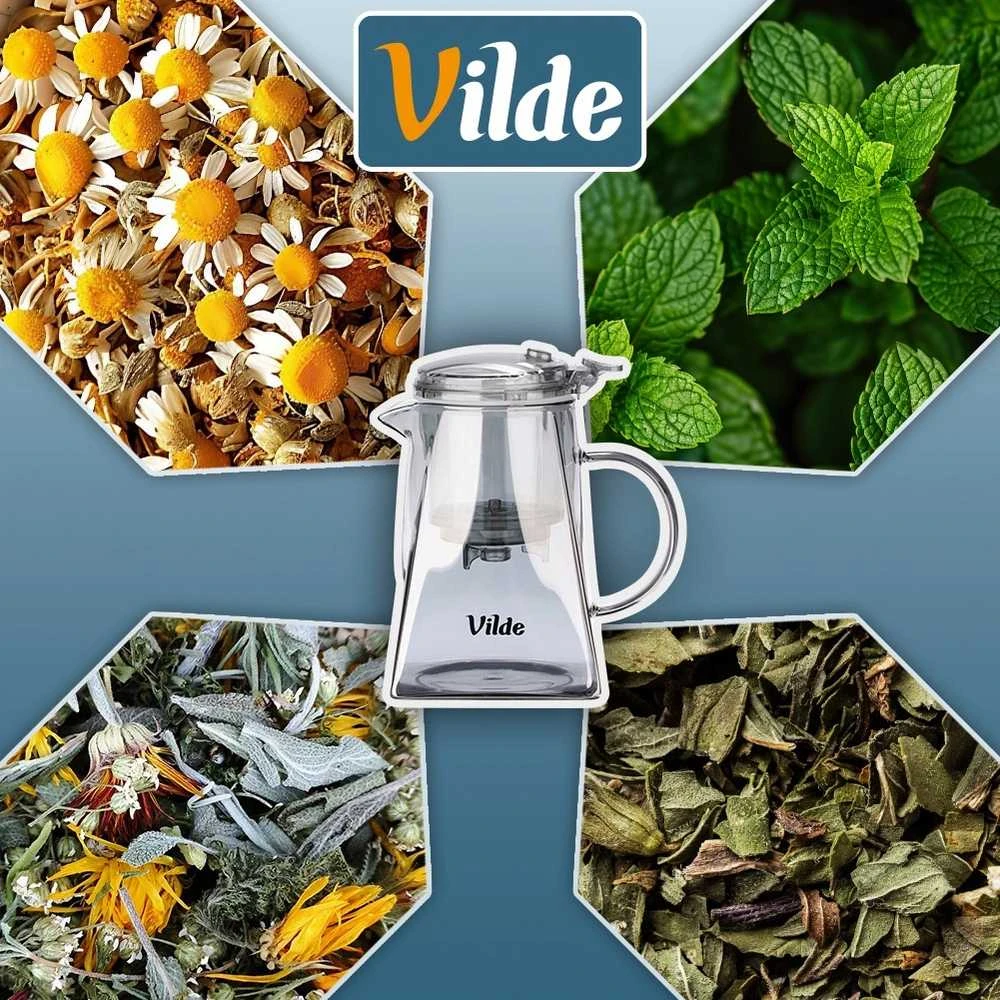 Arbatinukas su integruotu filtru Vilde 880 ml