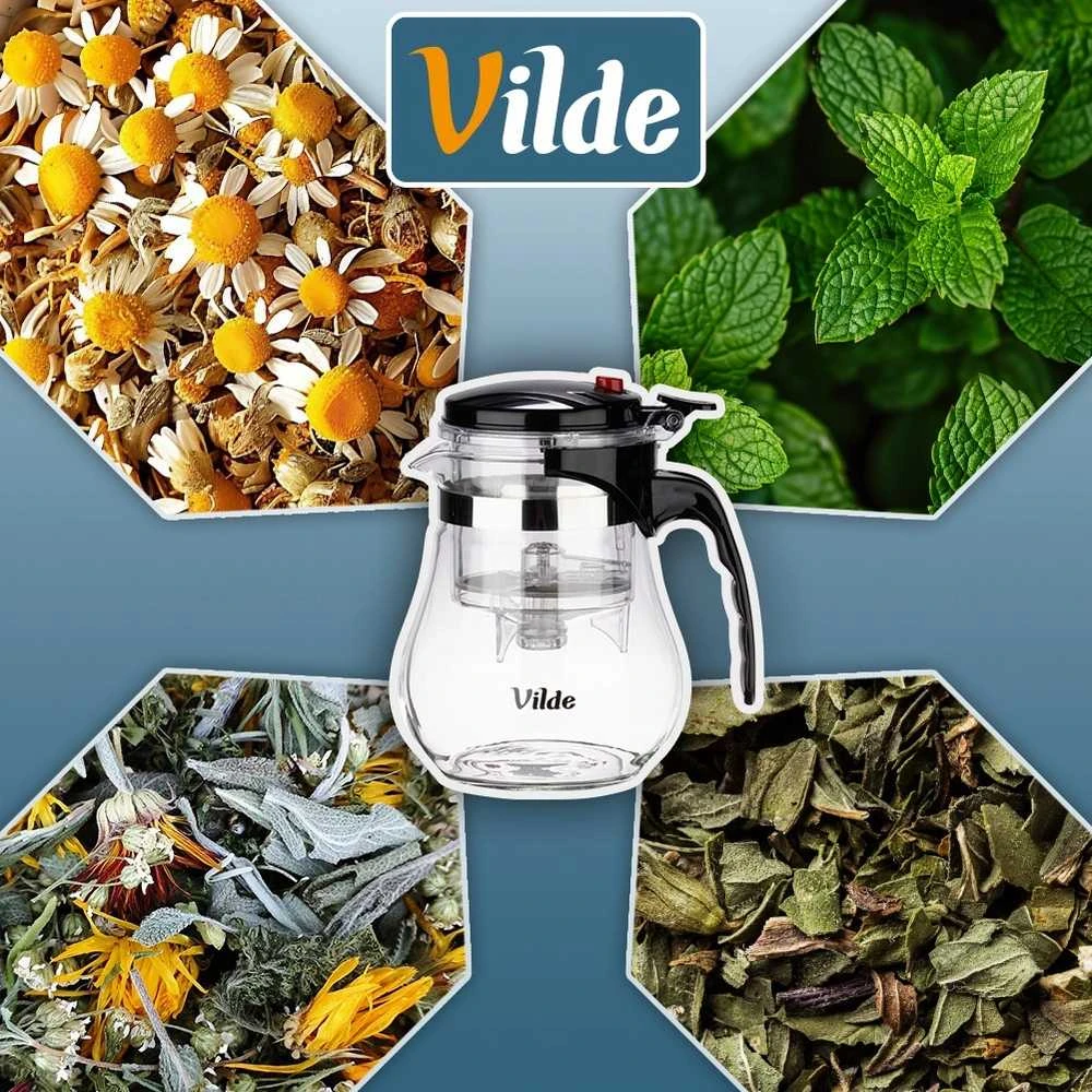 Arbatinukas su integruotu užpiltuvu Vilde, 1,15 l