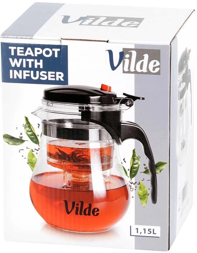 Arbatinukas su integruotu užpiltuvu Vilde, 1,15 l