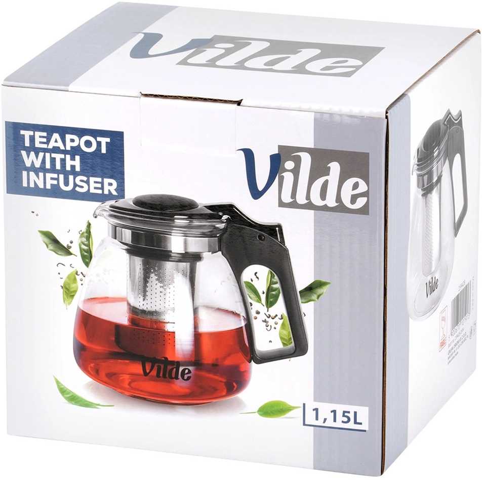 Arbatinukas su nerūdijančio plieno filtru Vilde 1,15 l