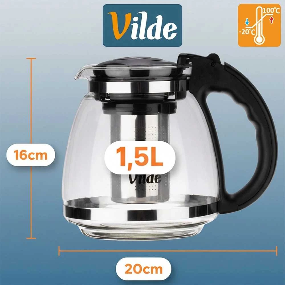Altom Arbatinukas su nerūdijančio plieno filtru Vilde 1,5 l