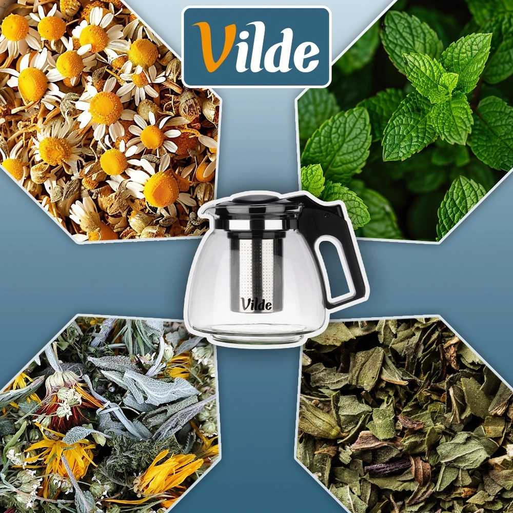 Arbatinukas su nerūdijančio plieno filtru Vilde 1,15 l