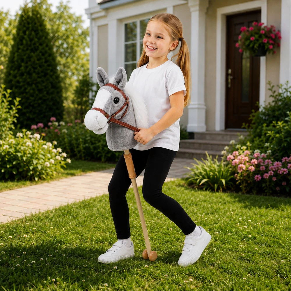 Lean Toys Arkliukas ant lazdos 100 cm