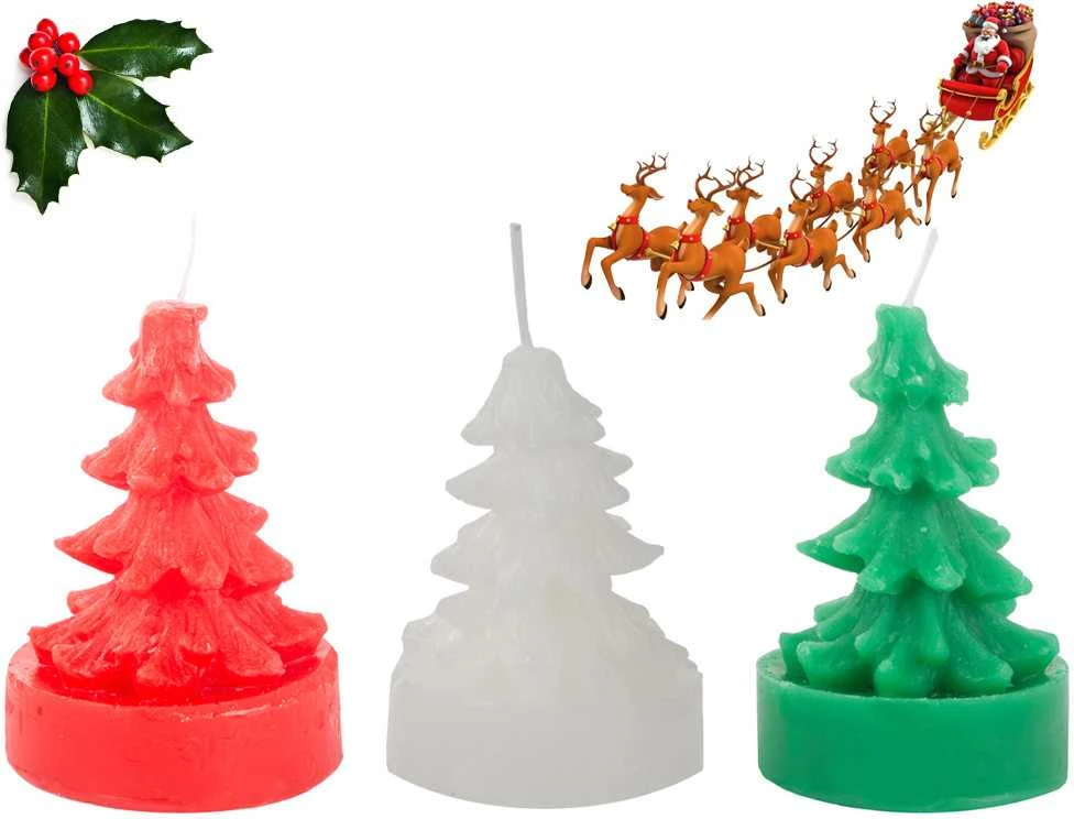 Aromatinė žvakė eglutės formos 7,5 cm