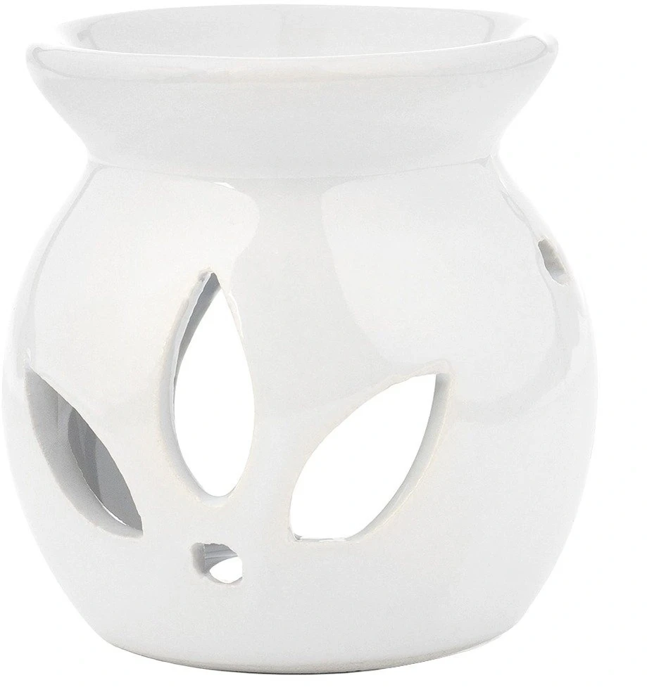 Aromatinės lempos rinkinys su 3 vanilės kvapo aliejais, baltas, 7,5 × 7,5 × 7,5 cm, 6 dalių