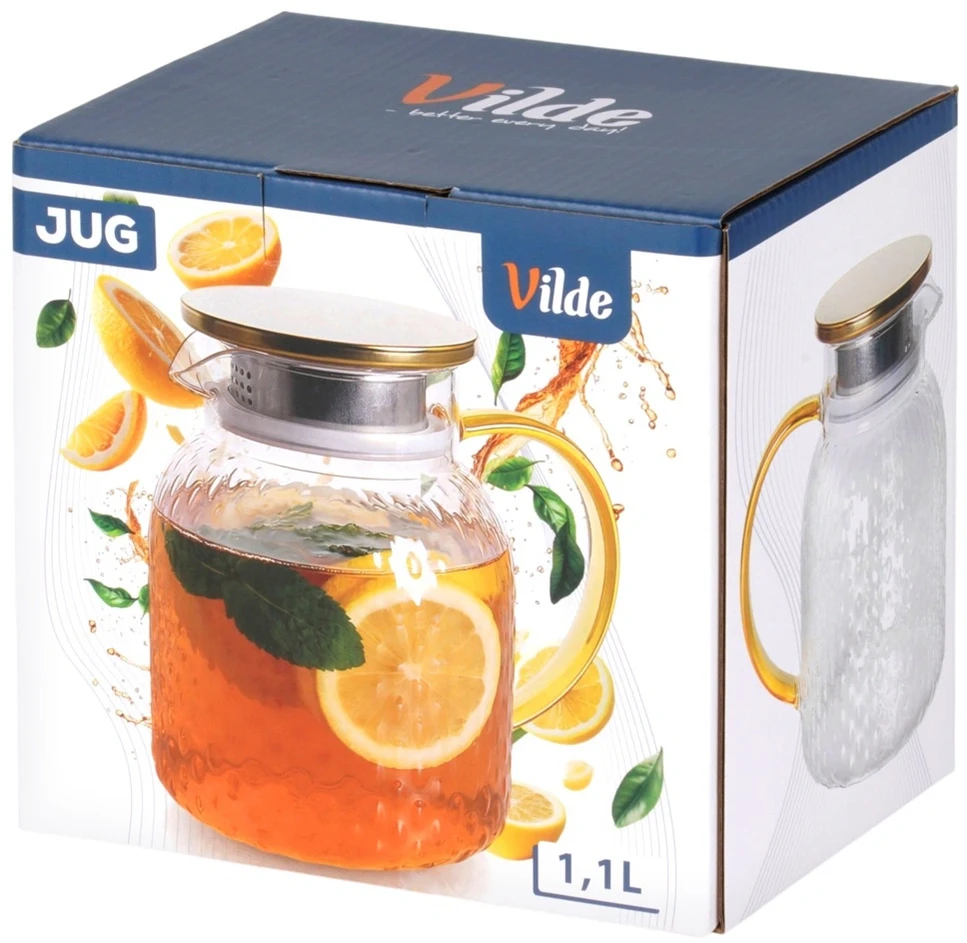 Ąsotis su dangčiu 1,1 l