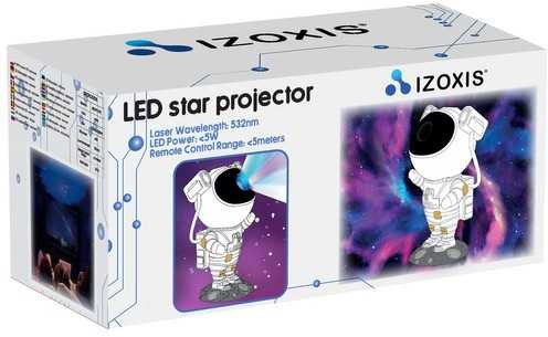 Izoxis 21857 astronautas LED žvaigždžių projektorius