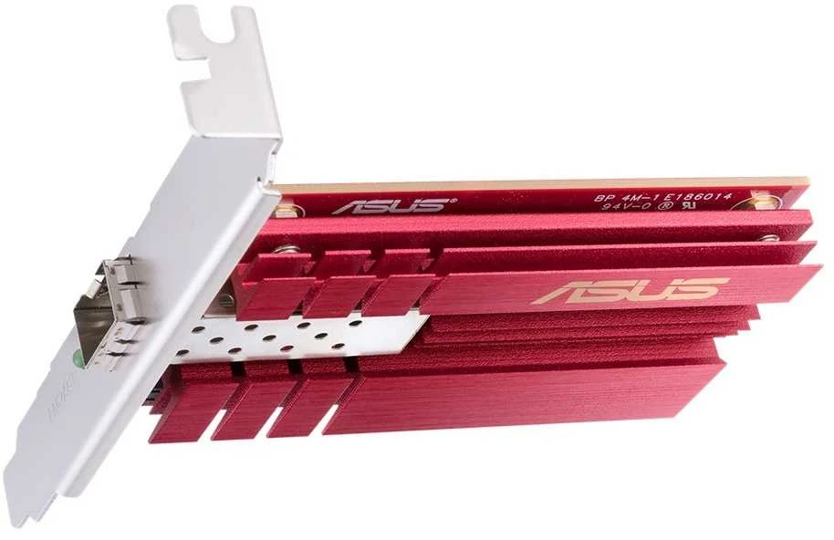Asus | XG-C100F 10G PCIe tinklo adapteris; SFP+ prievadas, skirtas optinio pluošto perdavimui ir DAC kabeliui | 10/100/1000/10000 Mbit/s