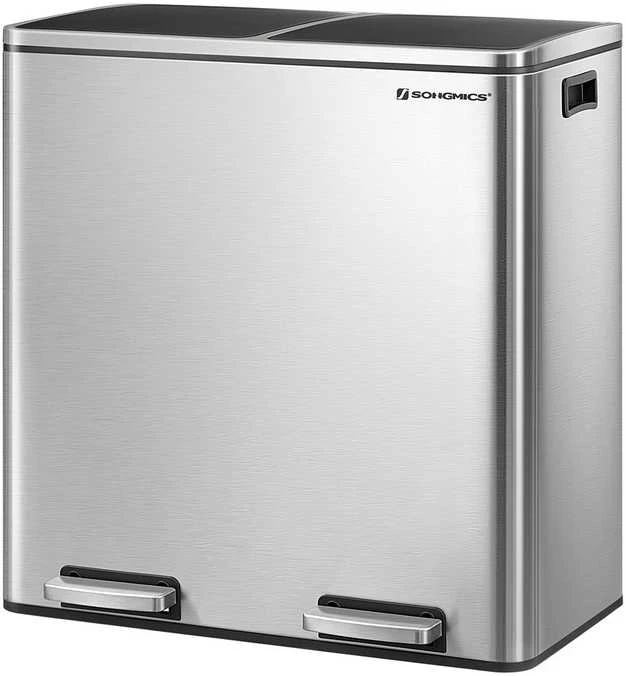 Songmics Atliekų separatorius 60 litrų ( 2 x 30 l)