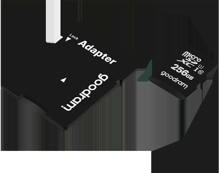 GOODRAM M1AA-2560R12 GOODRAM atminties kortelė Micro SDXC 256GB Class 10 UHS-I + Adapteriai