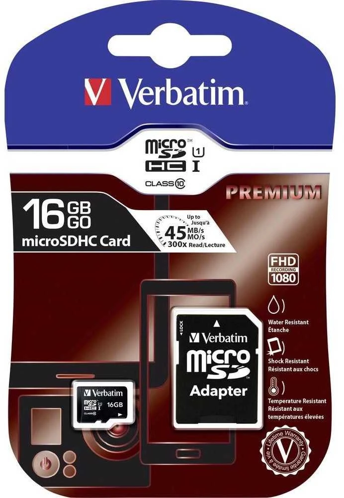 Atminties kortelė Micro SDHC Verbatim / V44082