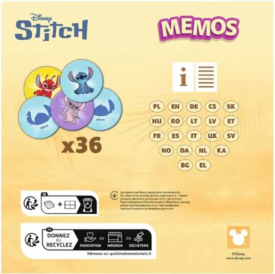 TREFL DISNEY STITCH Žaidimas Memo „Lilo & Stitch“