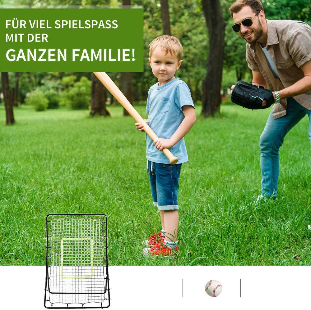 HOMCOM futbolo atšokimo sienelė, tinklas, plienas+PE, 75x126cm, treniruočių priemonė futbolui, juoda