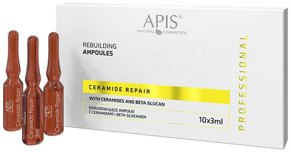Activeshop Atstatomosios ampulės su ceramidais ir beta gliukanu 10 x 3 ml