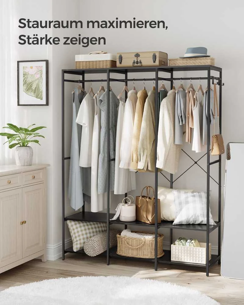 Songmics Atvira drabužių spinta, 40 x 141 x 180 cm
