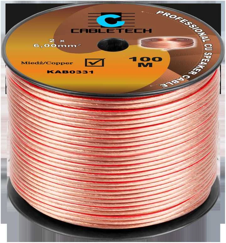 Cabletech kolonėlių laidas 6mm ant ritės