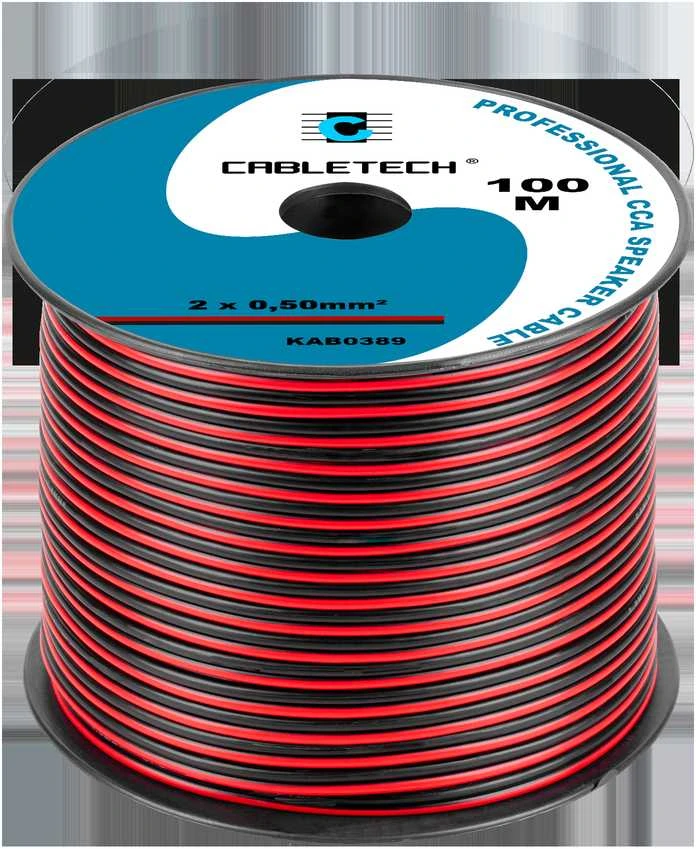 Cabletech 2x0.50mm garsiakalbių laidas ritėje