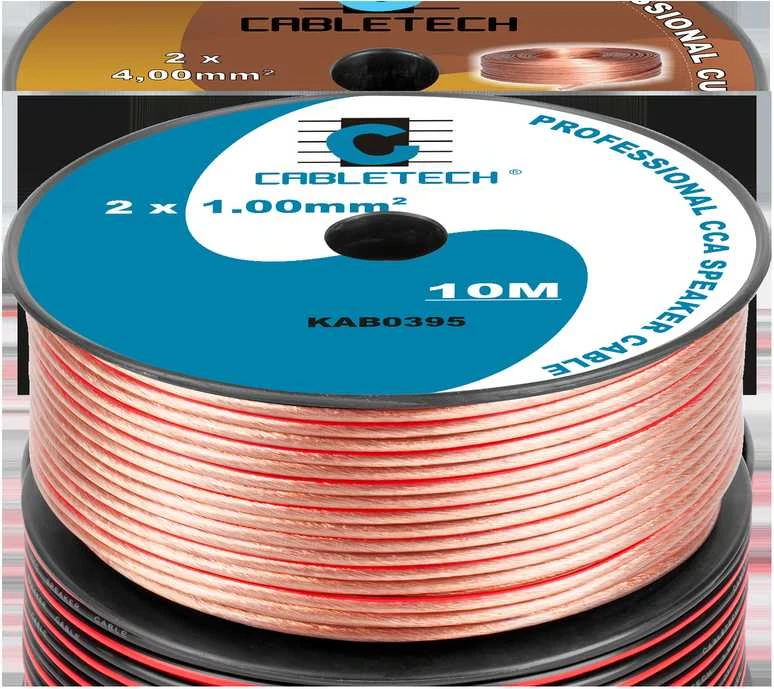 Cabletech CCA garsiakalbio kabelis 1.0 mm 10M
