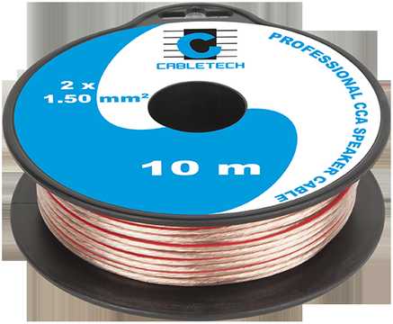 Cabletech Kolonėlių kabelis CCA 1.5mm 10m