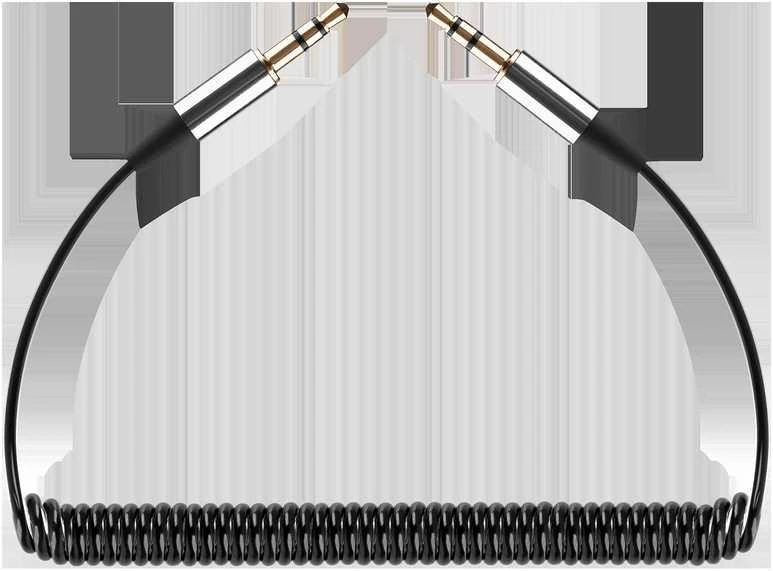 REBEL 3.5mm AUX kabelis spiralė 1m