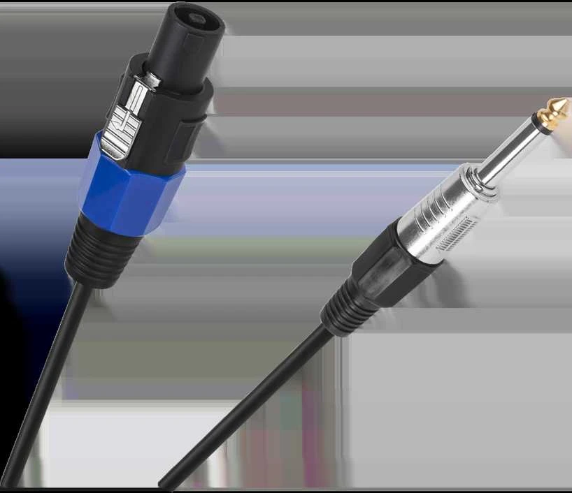 Audio laido STC ir 6.3 mm kištukų jungtys