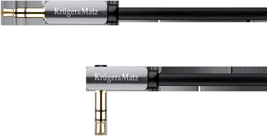 Kruger & Matz AUX - AUX 3.5mm kampinis kabelis 1m
