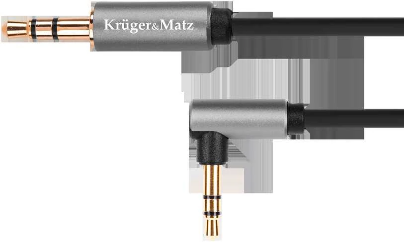 Kruger & Matz Basic AUX - AUX 3.5mm kampinis kabelis 1.8m