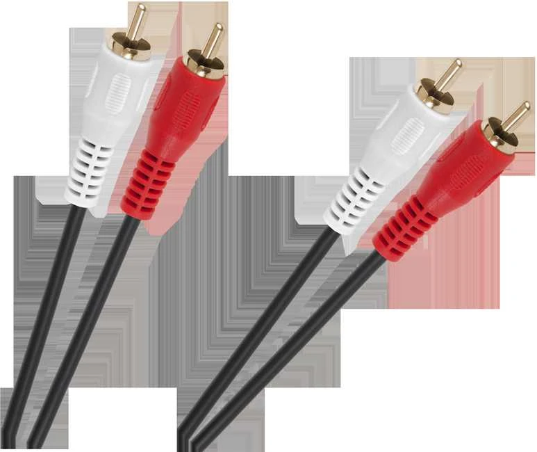 RCA laidas 2x2 jungtys su spalvota žyma