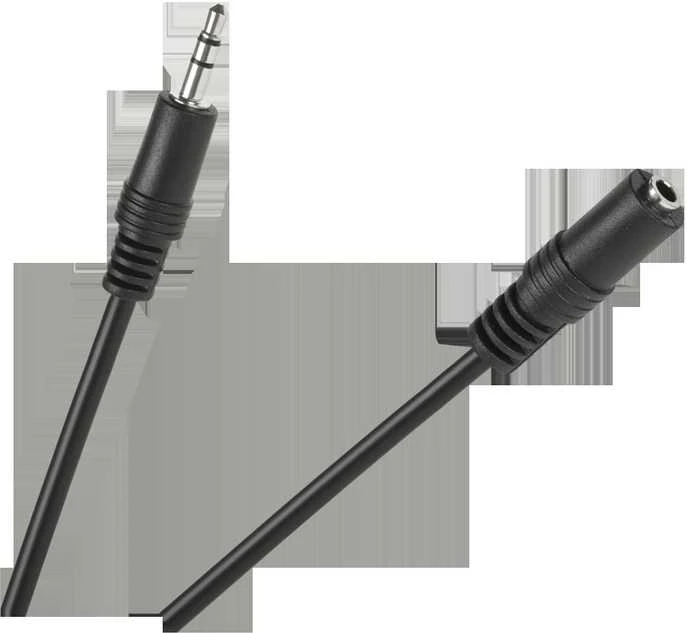 Kabel 3.5mm M - 3.5mm F laidas, 1.5m